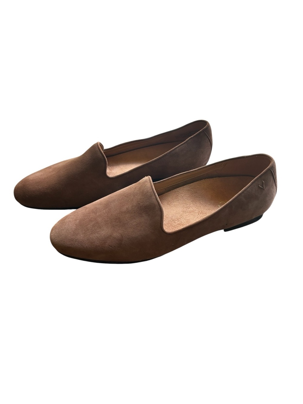 Vionic Willa 2 Tan Suede Loafer Flats Slip On Flats Shoes Arch Support Womens 11